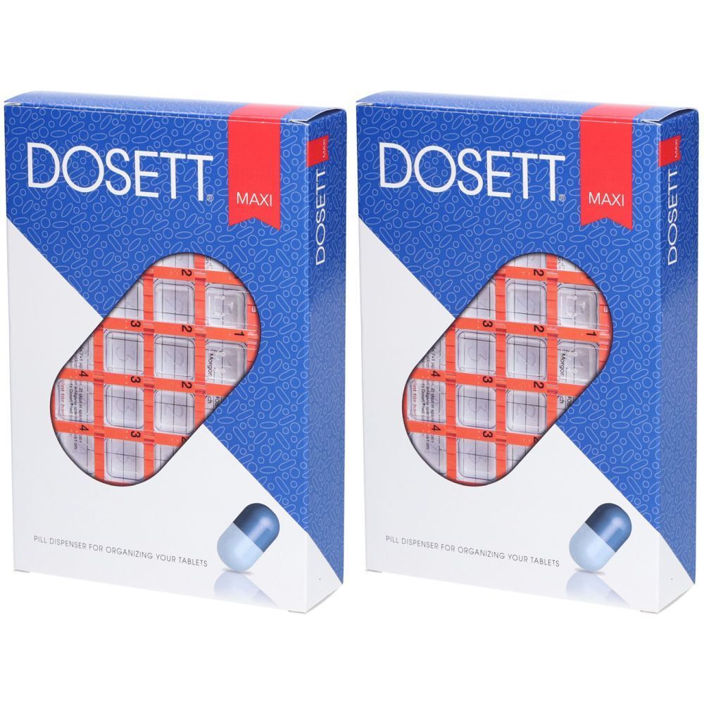 DOSETT® Maxi Pillendose Woche Französisch (7 x 4)