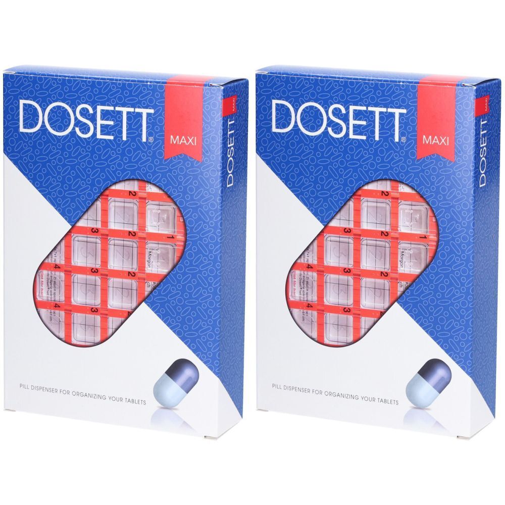 DOSETT® Maxi Pillendose Woche Französisch (7 x 4)