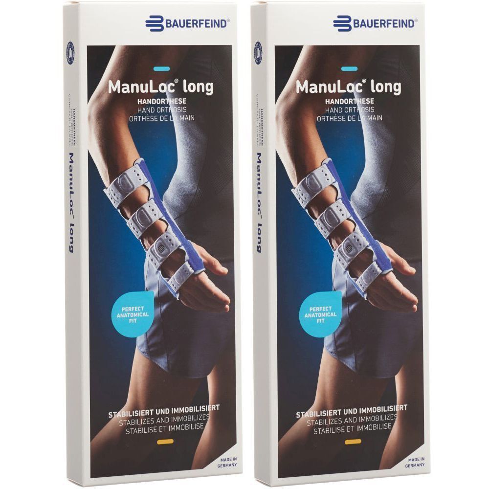 BAUERFEIND Manuloc® Long Handgelenk-Handorthese beidhändig Größe 1