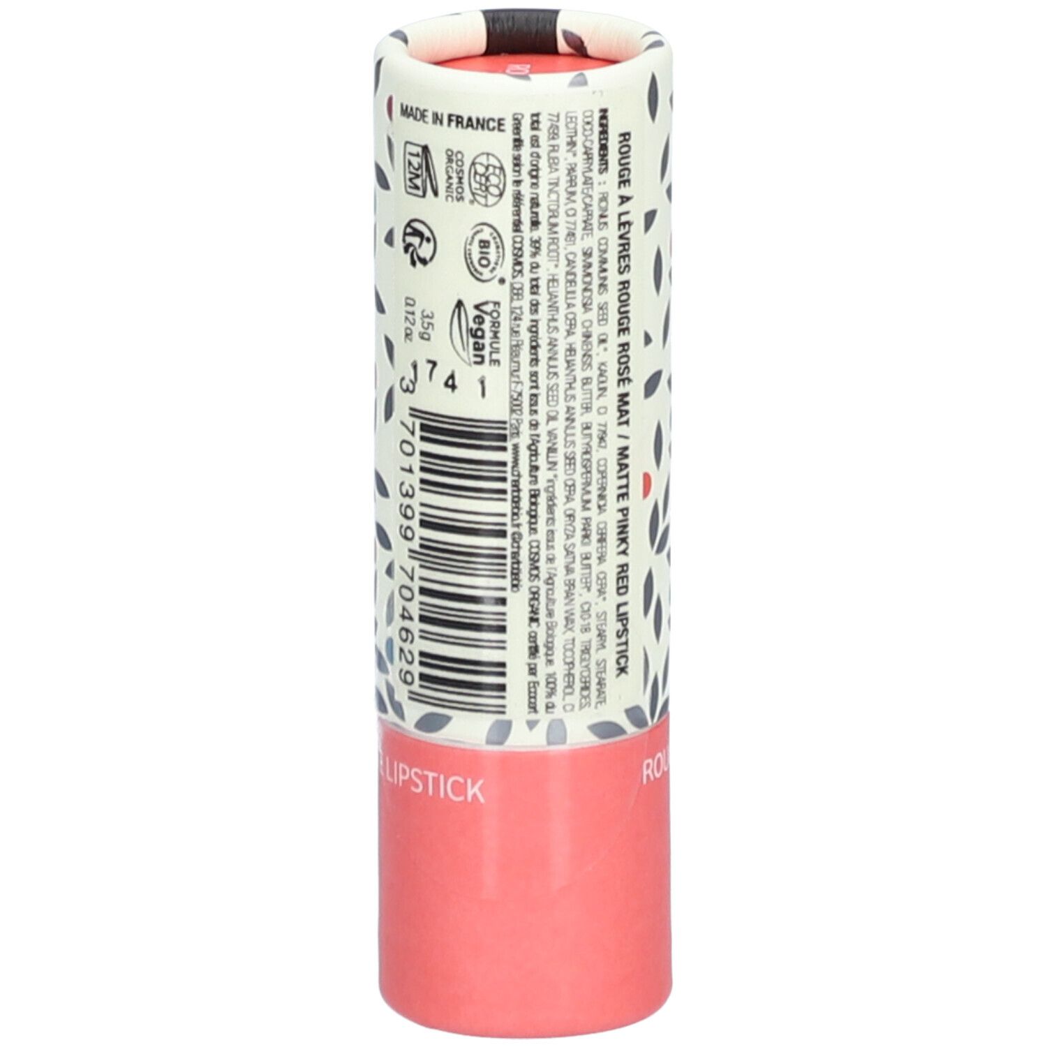 Organic Matte Lipstick- Pink red