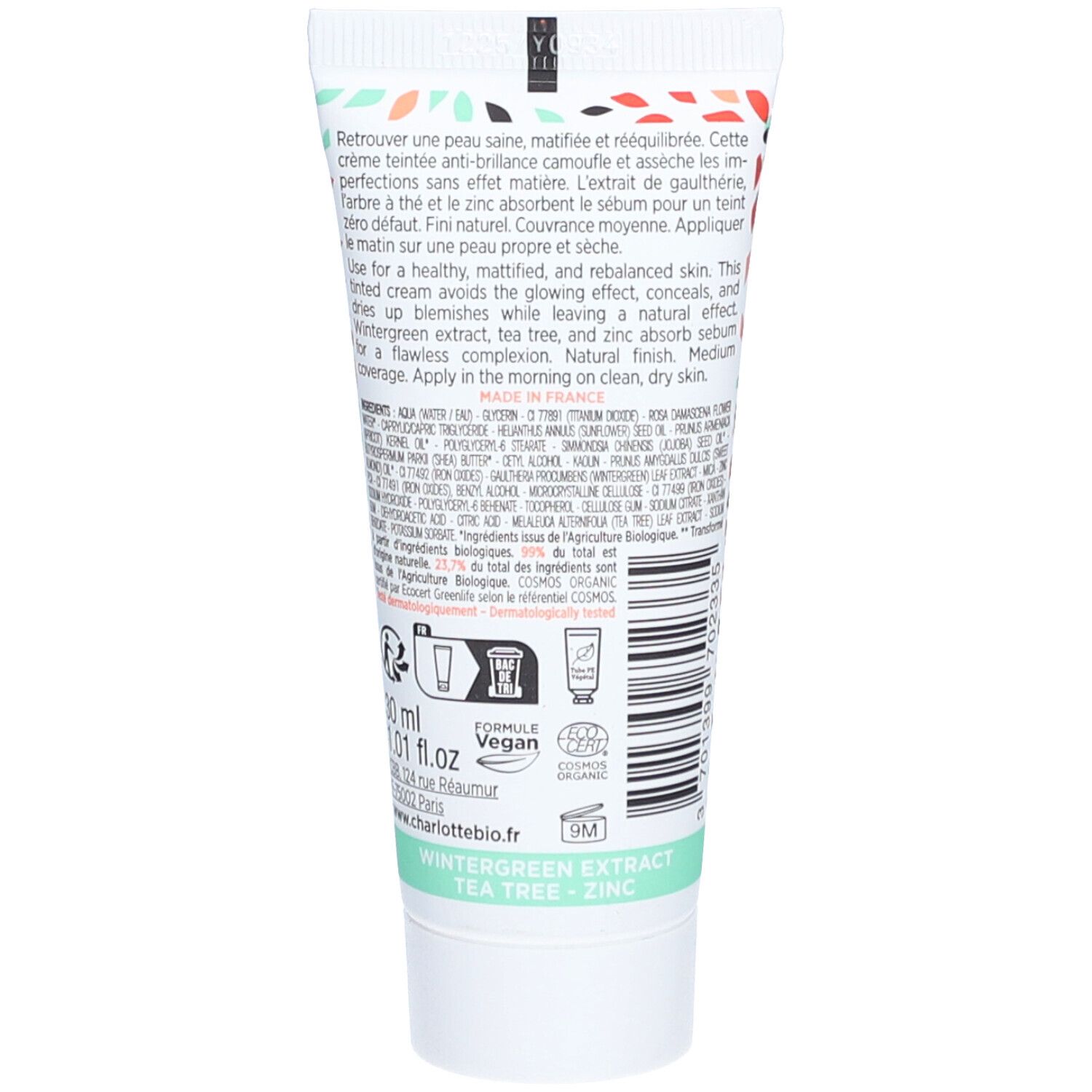 Charlotte Bio BB crème Bio Gold peaux médiums à foncées
