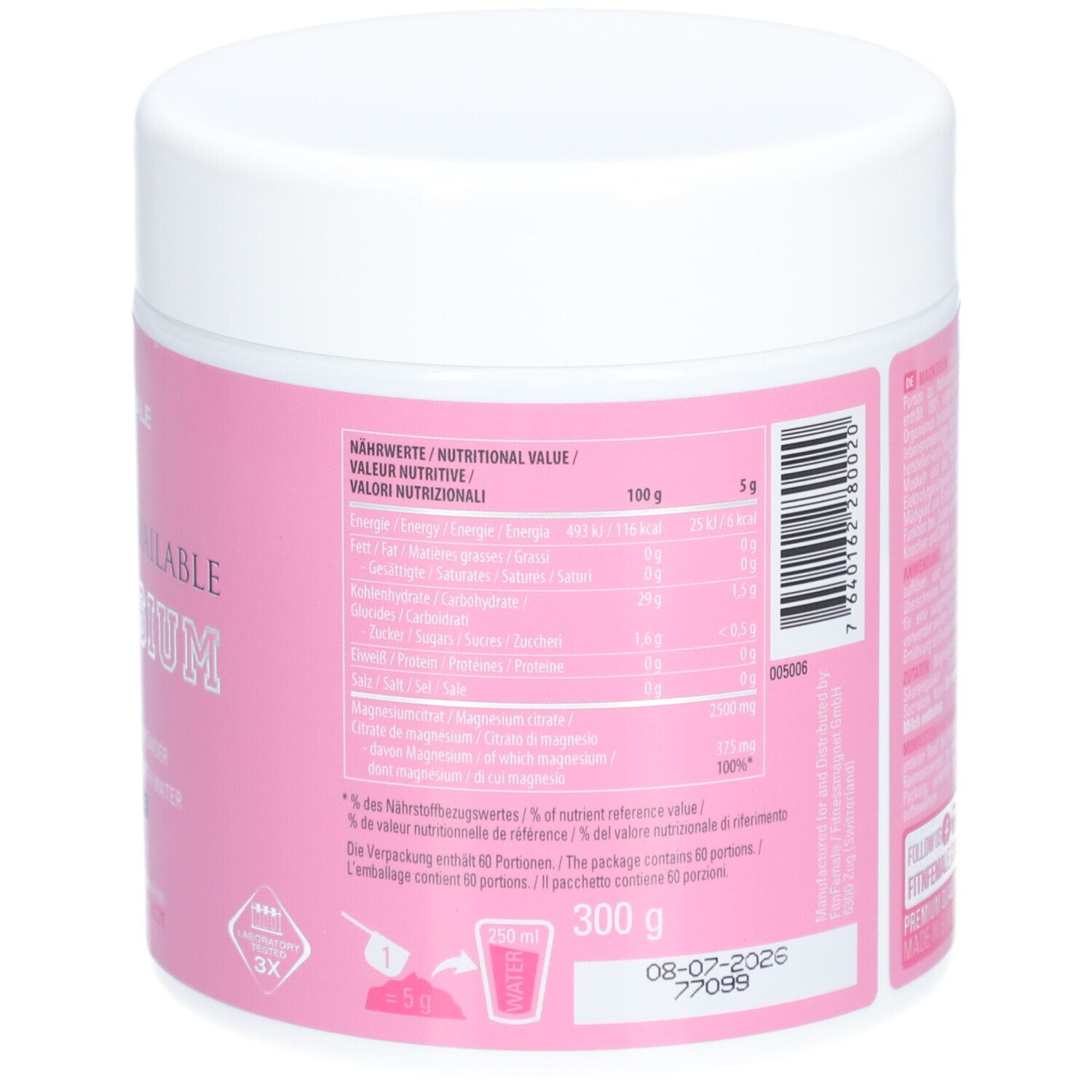 Magnesium Citrate - hochdosiert Mango Peach