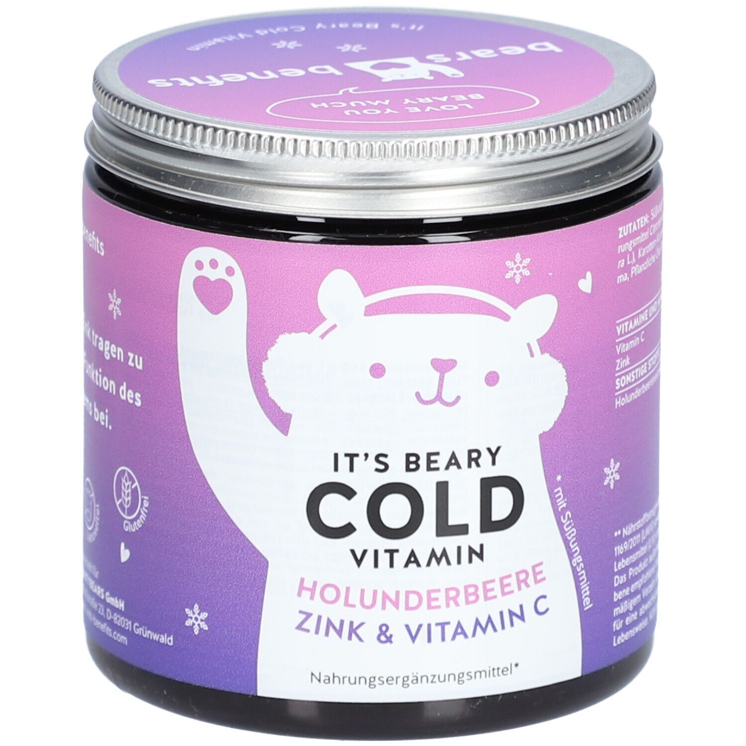 BEARS WITH BENEFITS It's Beary Cold Holunder, Zink und Vitamin C - Zur Bewältigung der kalten Jahreszeit