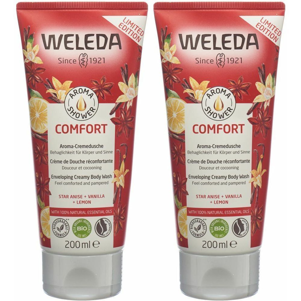 WELEDA Cremedusche Comfort Sternanis, Vanille und Zitrone