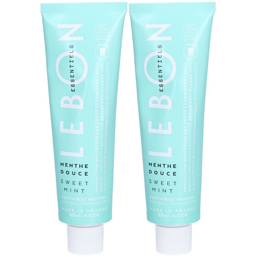 LEBON ESSENTIELS Zahnpasta mild Minze Bio 80 ml x2