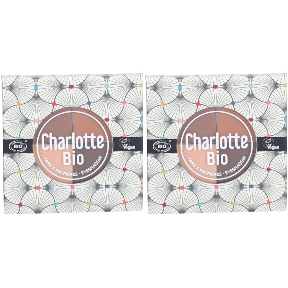 Charlotte Bio Die 4er-Palette Lidschatten BIO - Nude Braun