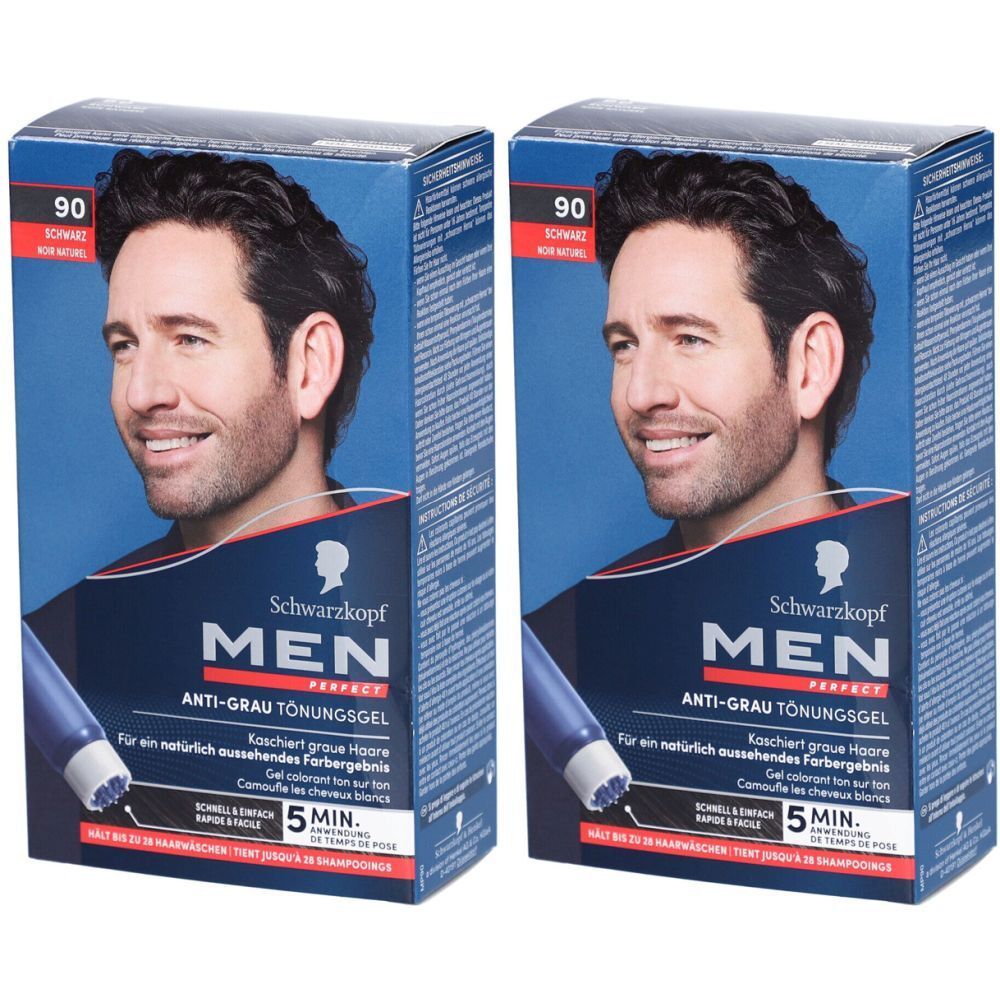 MEN PERFECT Tönung 90 Natur Schwarz x2
