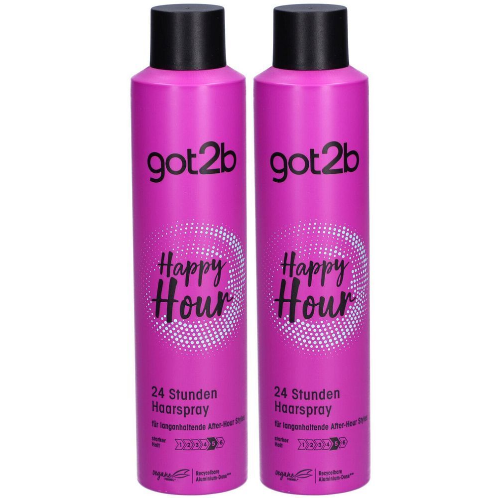 GOT2B Happy Hour Hairspray 300 ml x2