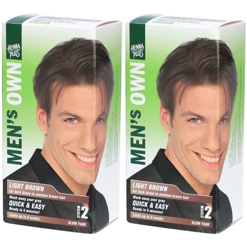HENNA PLUS Mens Own Syst2 hell-braun x2