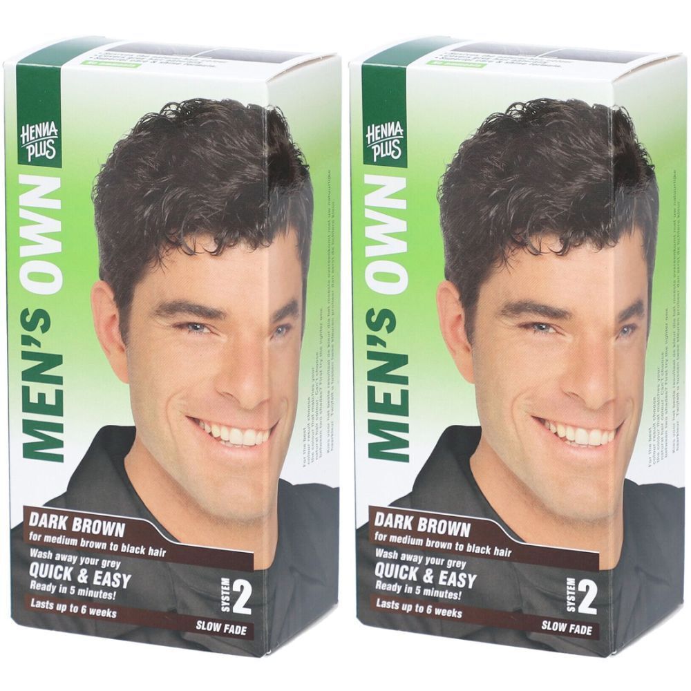 HENNA PLUS Mens Own Syst2 dunkel-braun x2