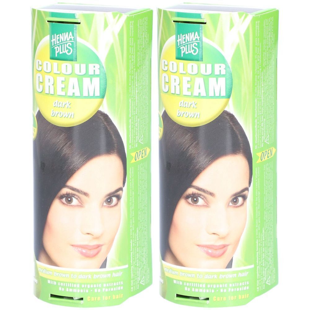 HENNA PLUS Colour Cream Haarfarbe Dunkelbraun