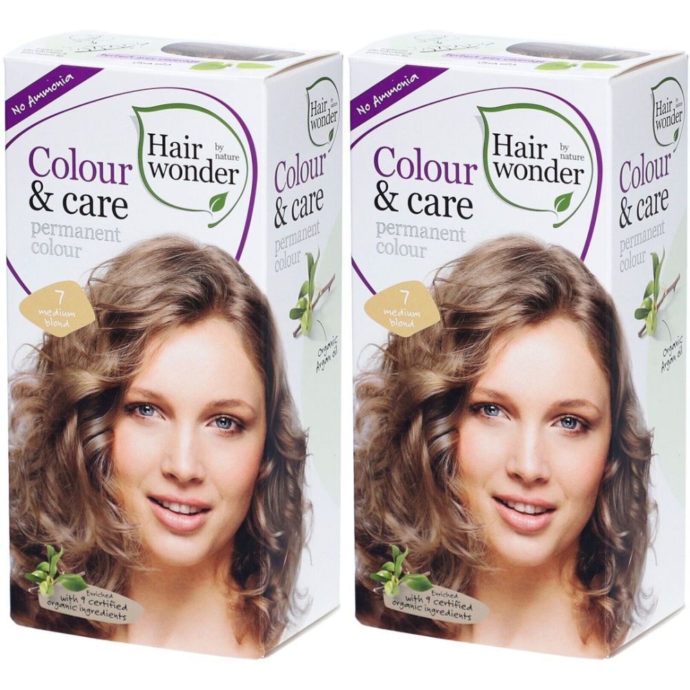 HENNA Hairwonder Colour & Care 7 blond x2