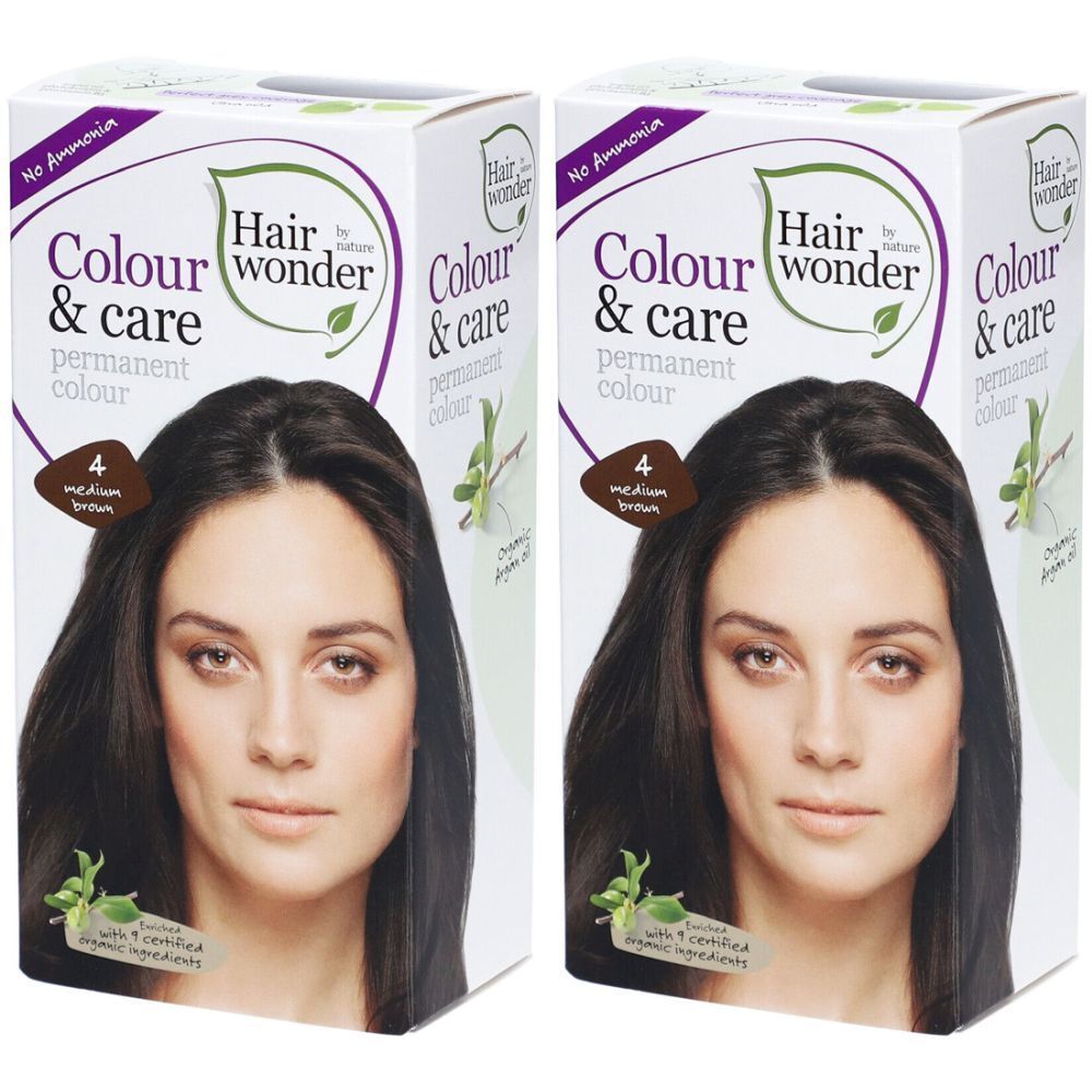 HENNA Hairwonder Colour & Care 4 braun x2