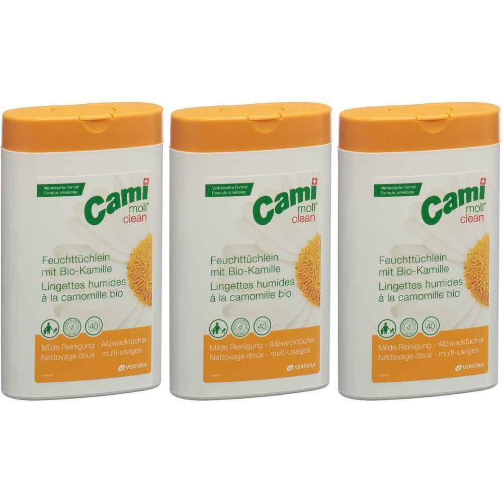 CAMIMOLL® clean lingettes humides à la camomille