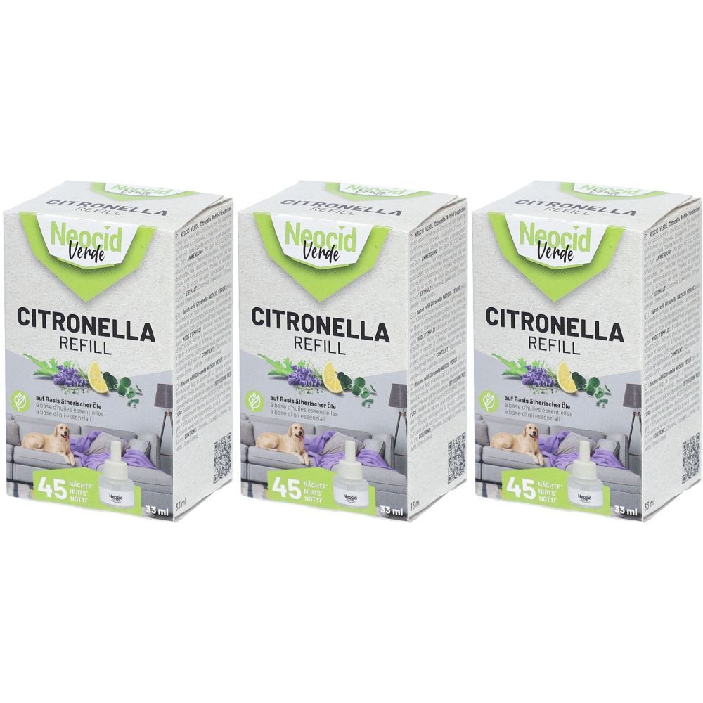 NEOCID VERDE Citronella Refill-Fläschchen Fl 33 ml x3