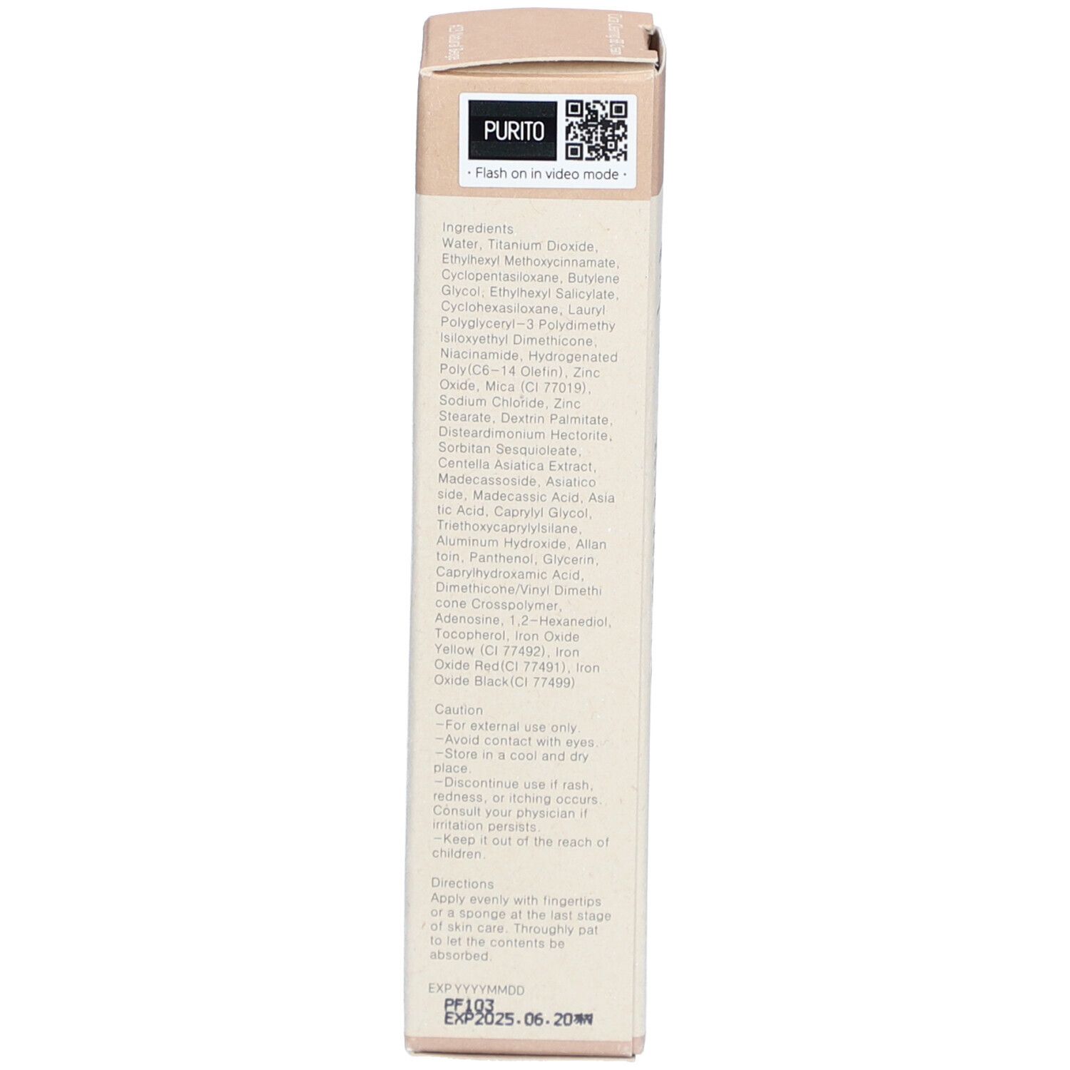 PURITO Cica Clearing BB Crème #23 Beige Naturel