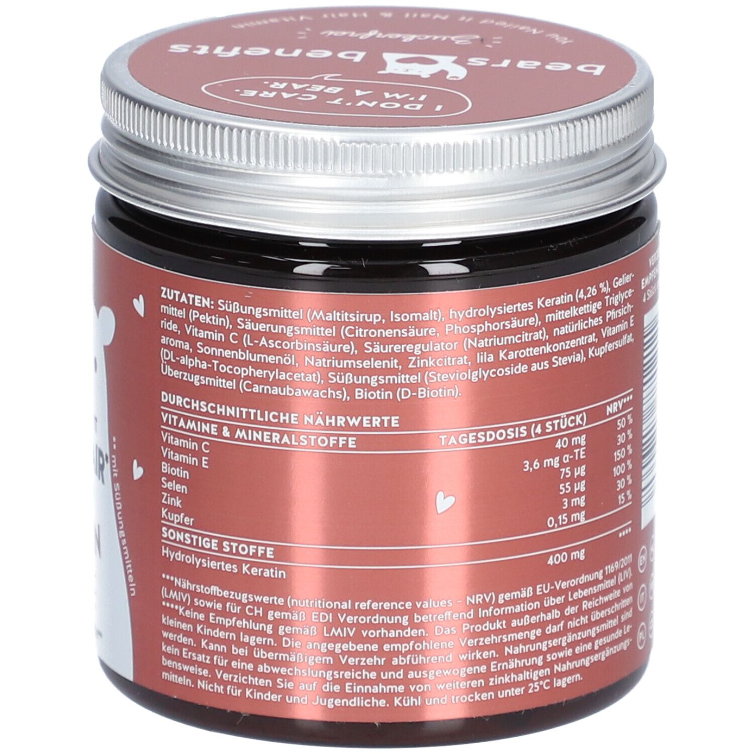 BEARS WITH BENEFITS You Nailed it Vitamine - Mit Keratin für Nägel und Haare