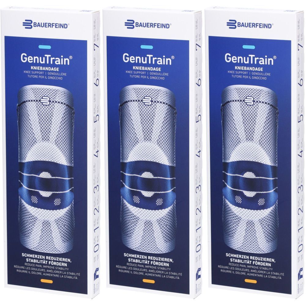 BAUERFEIND® GenuTrain Aktiv-, Patella- und Bandkniebandage Gr. 2 Beige
