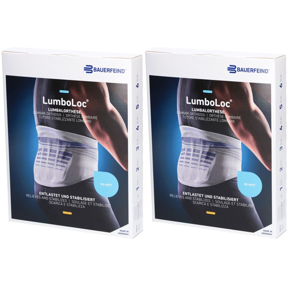 BAUERFEIND® Bandage de soutien dorsal LumboLoc® taille 4 titane