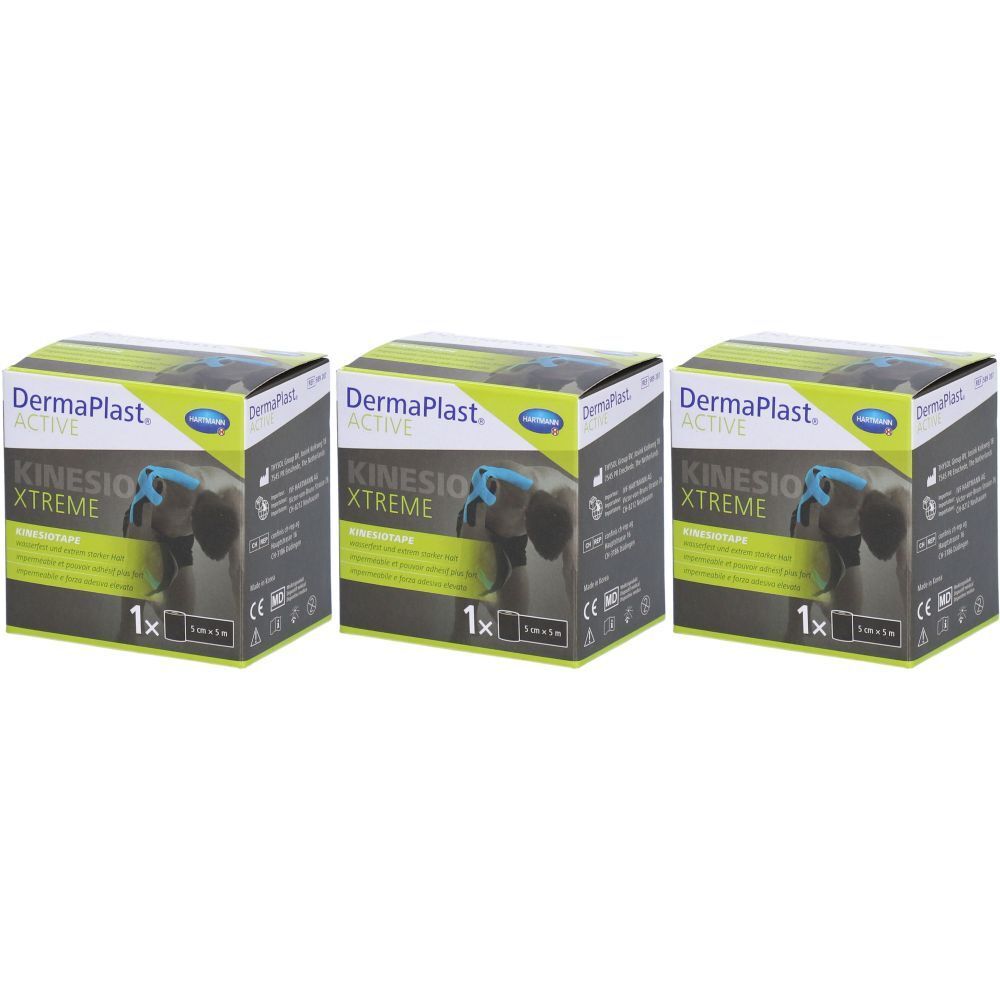 HARTMANN Dermaplast® Active Kinesiotape Xtreme 5cm x 5m noir