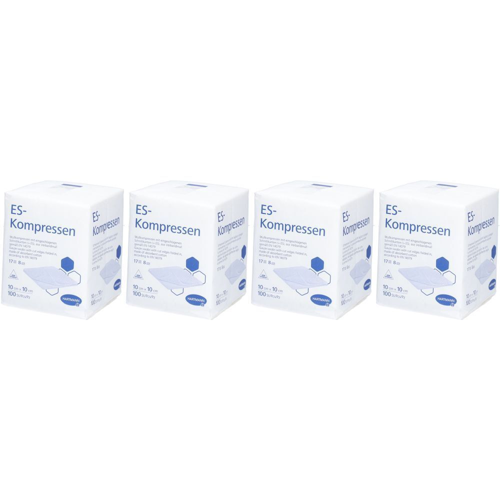 HARTMANN ES Compresses 8 couches 10 x 10 cm