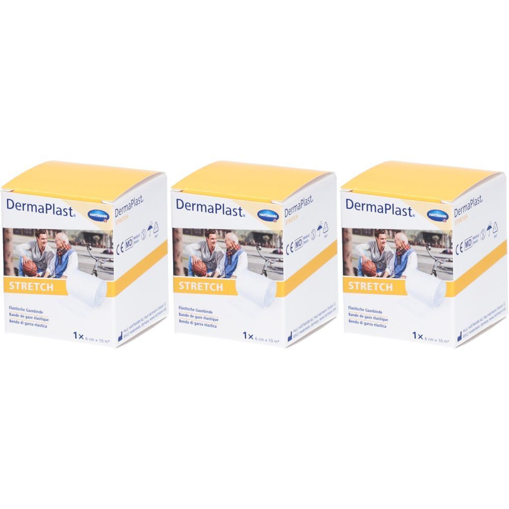 HARTMANN Dermaplast® Stretch Bande de gaze élastique 6 cm x 10 m