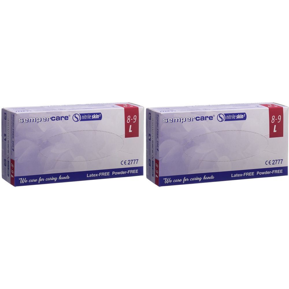 SEMPERCARE Nitrile Skin Latexfreie Nitrilhandschuhe Größe 8-9 L