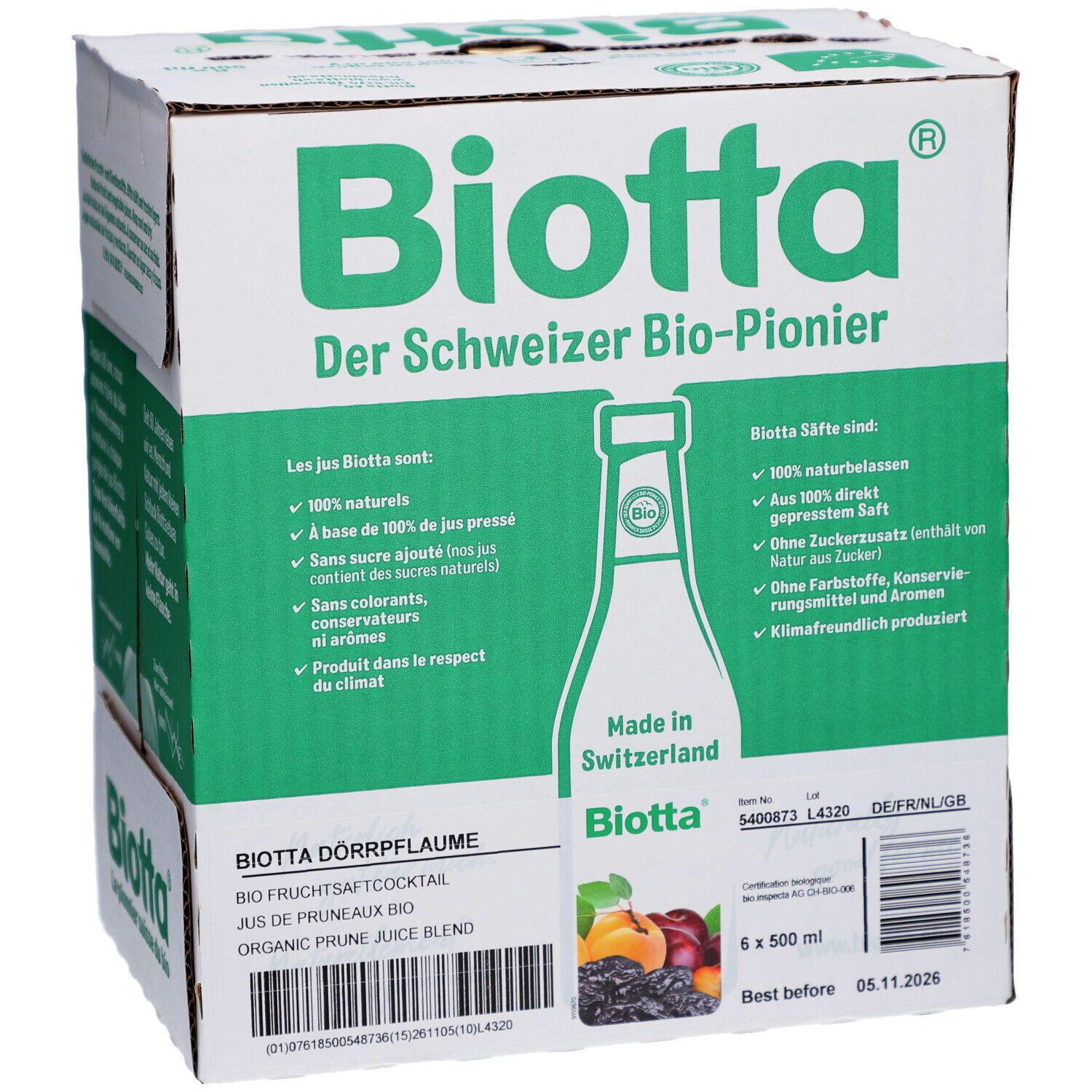 Biotta® Jus de pruneaux bio