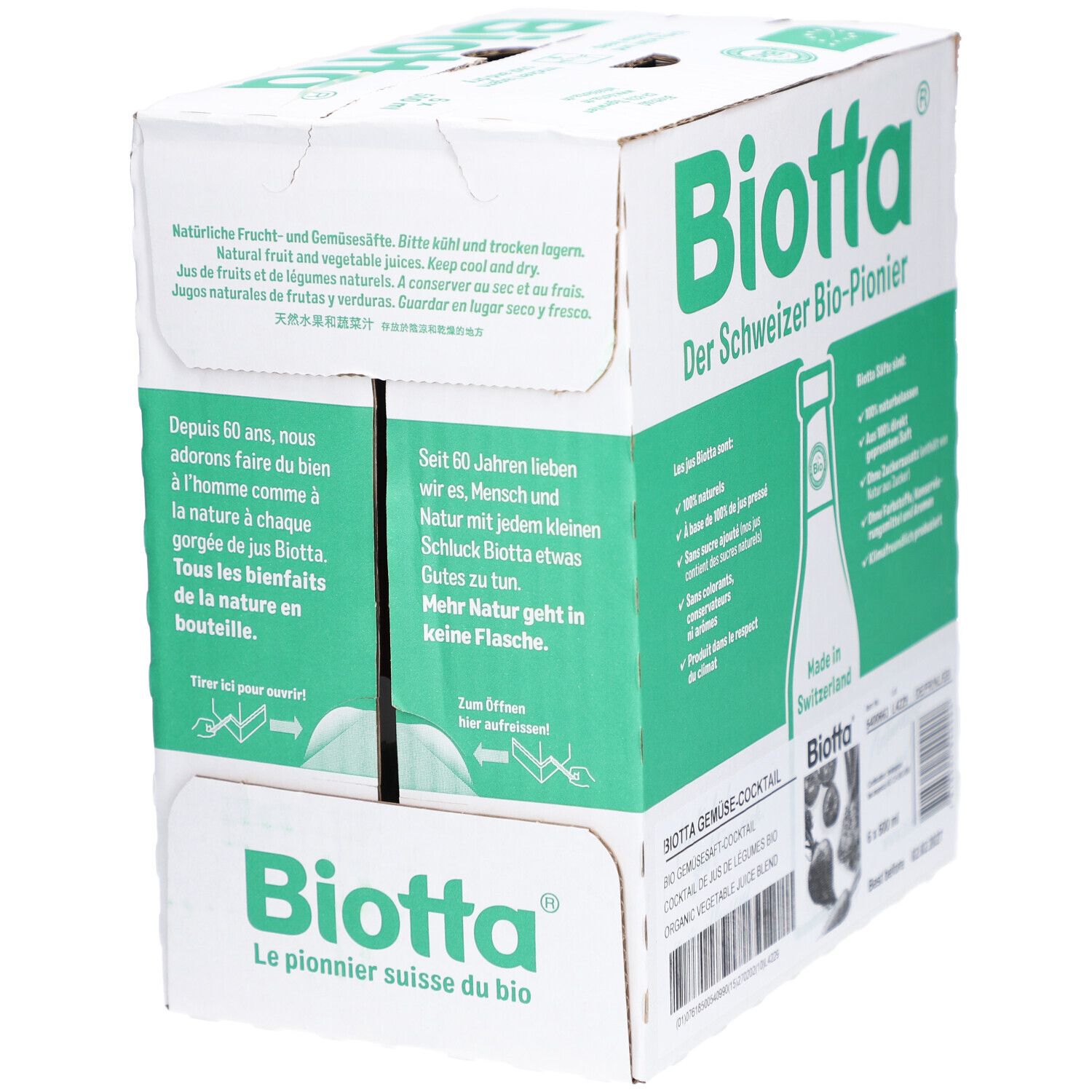 Biotta Gemüse-Cocktail Bio Gemüsesaft-Cocktail