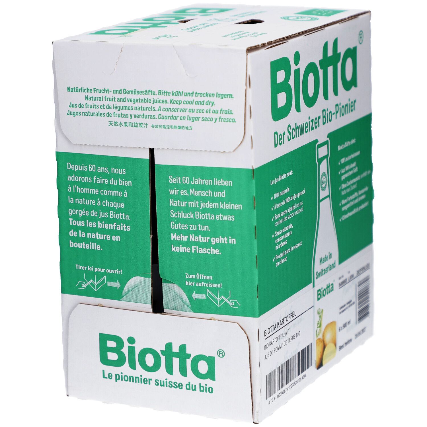 Biotta Bio Kartoffelsaft aus direkt gepressten Kartoffeln