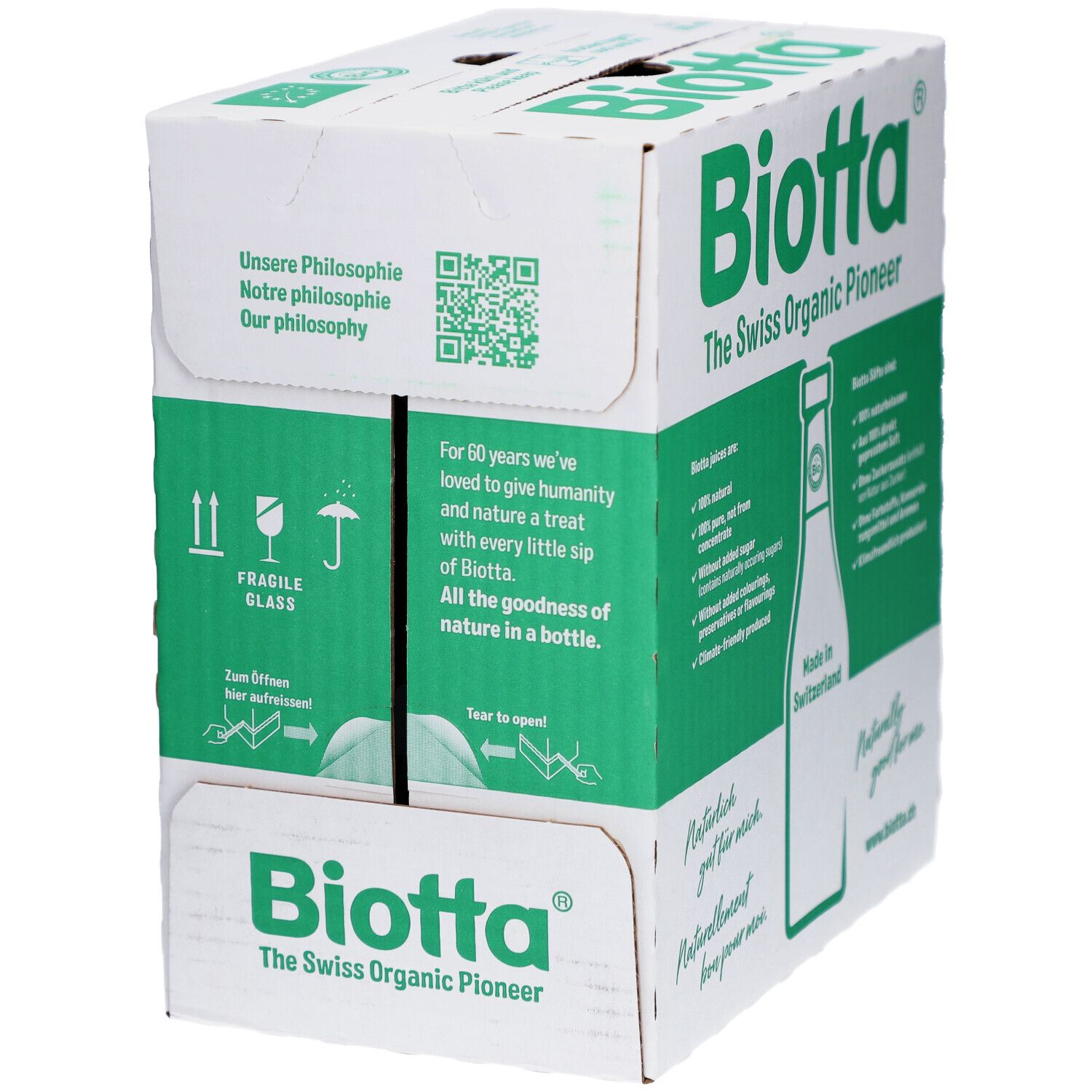Biotta Bio Kartoffelsaft aus direkt gepressten Kartoffeln