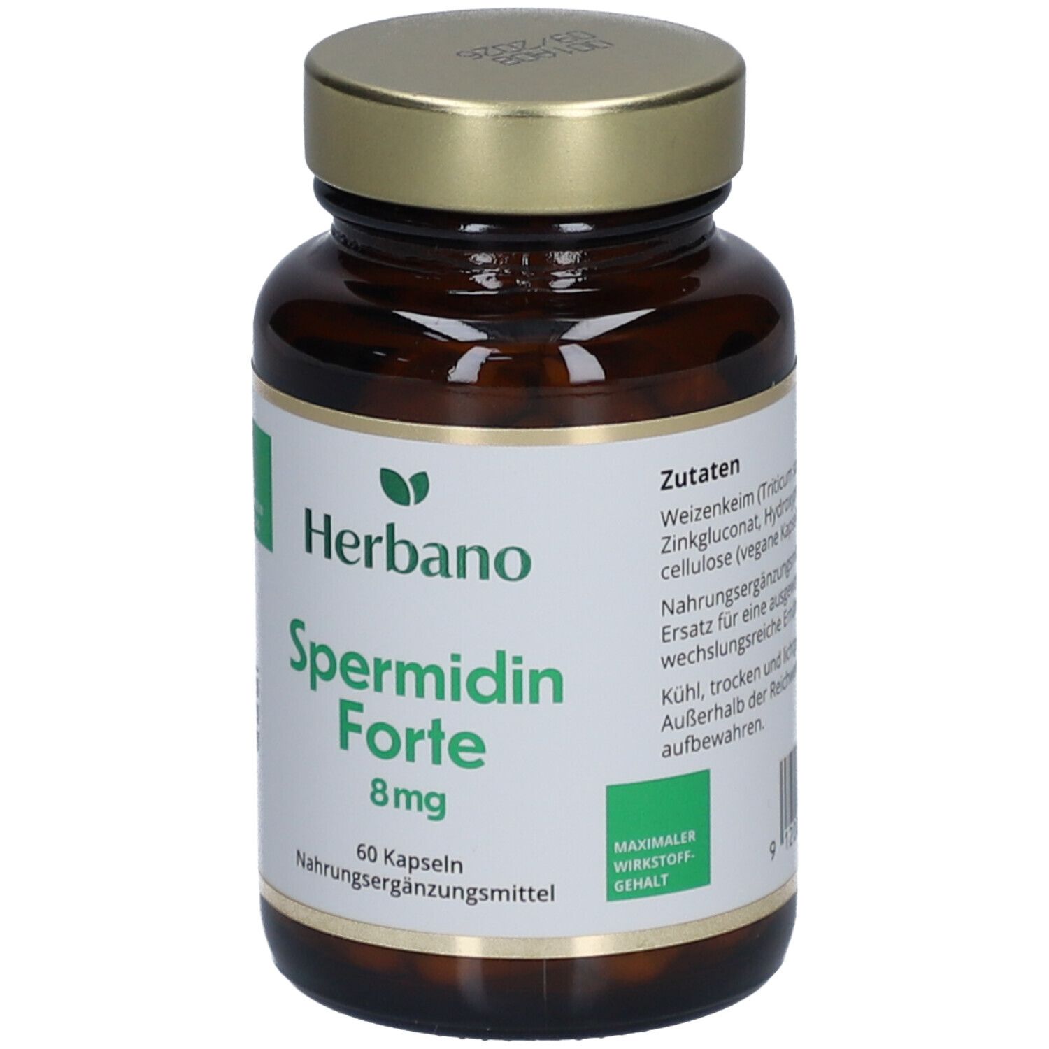 Herbano Spermidin Kapseln mit Weizenkeimextrakt