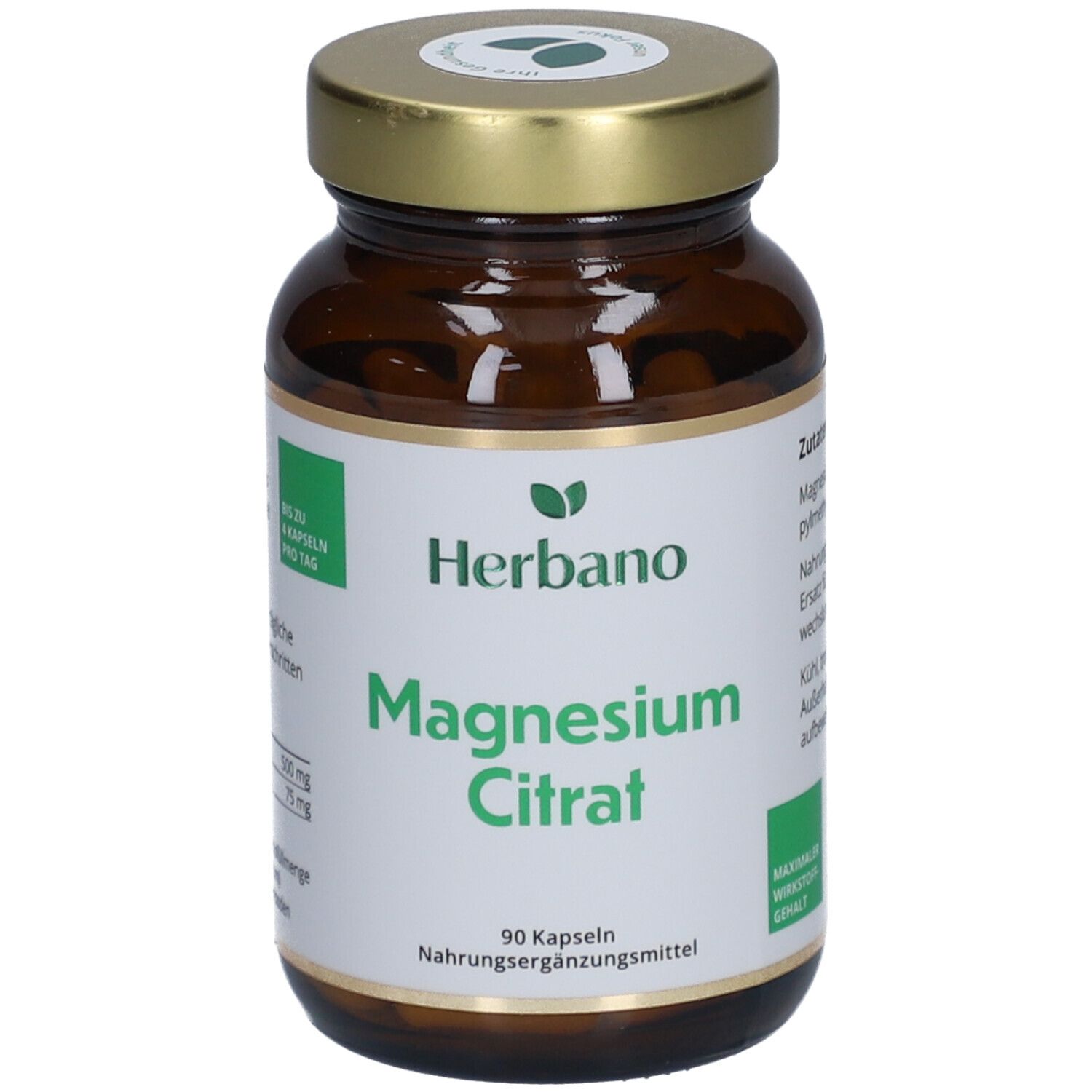 Herbano Magnesiumcitrat Kapseln 500 mg