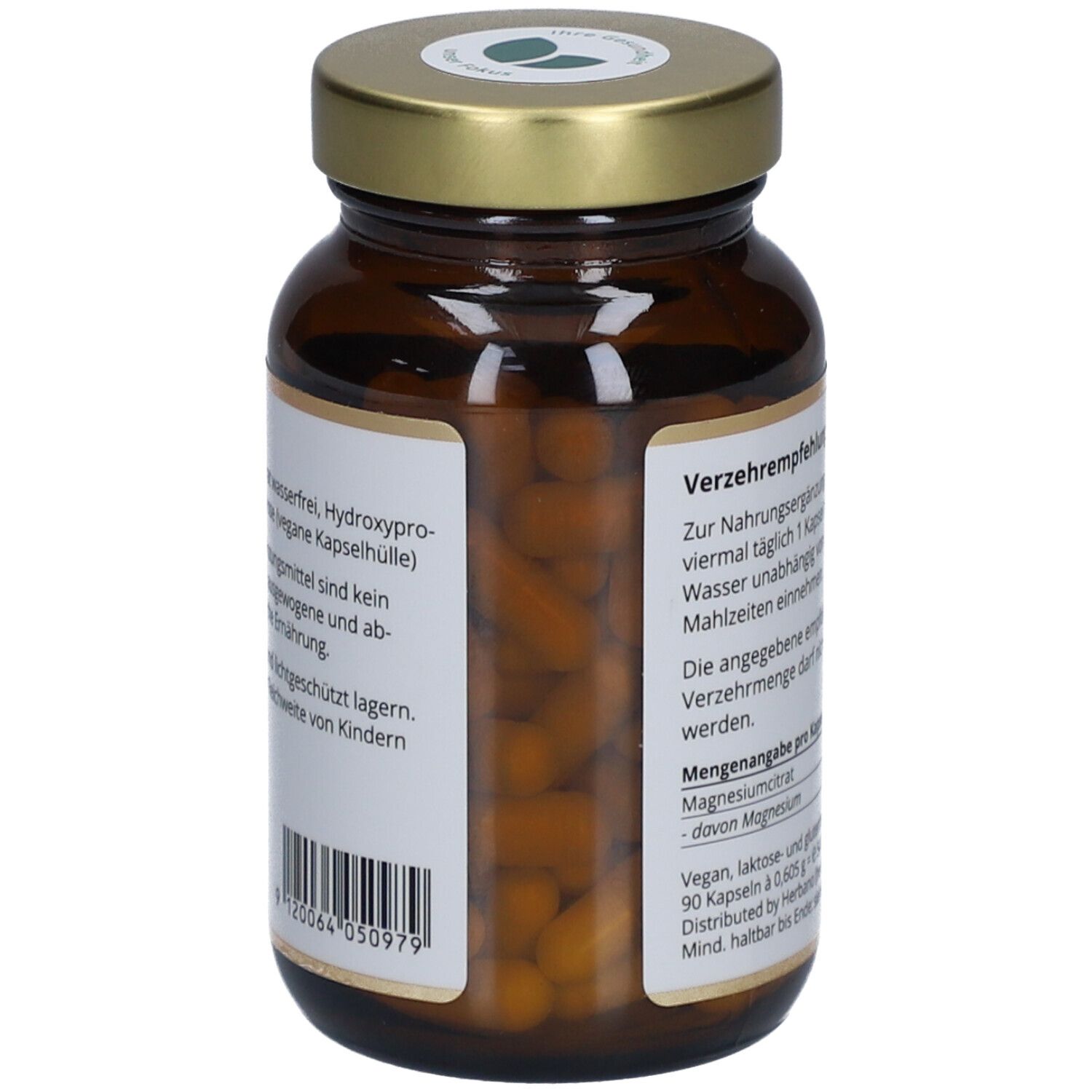 Herbano Magnesiumcitrat Kapseln 500 mg
