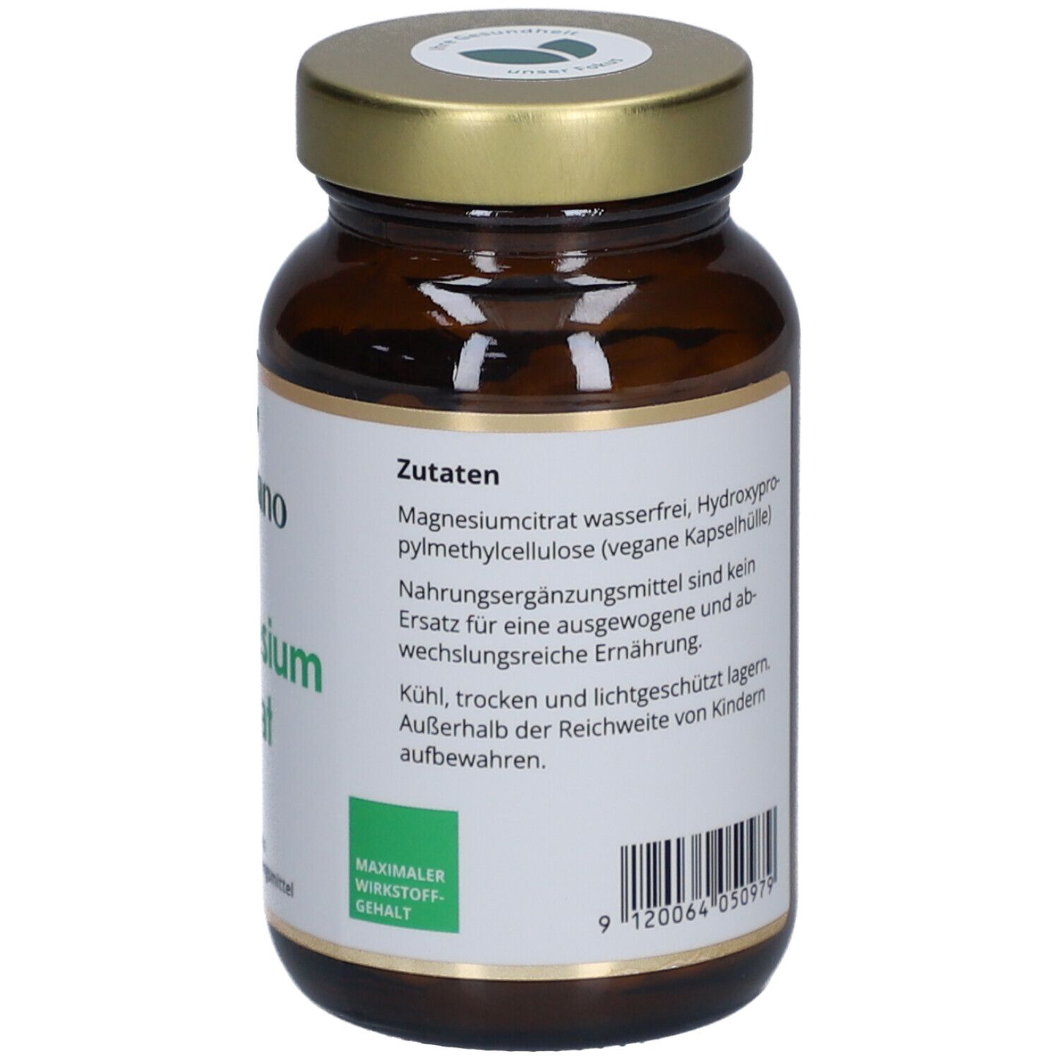 Herbano Magnesiumcitrat Kapseln 500 mg
