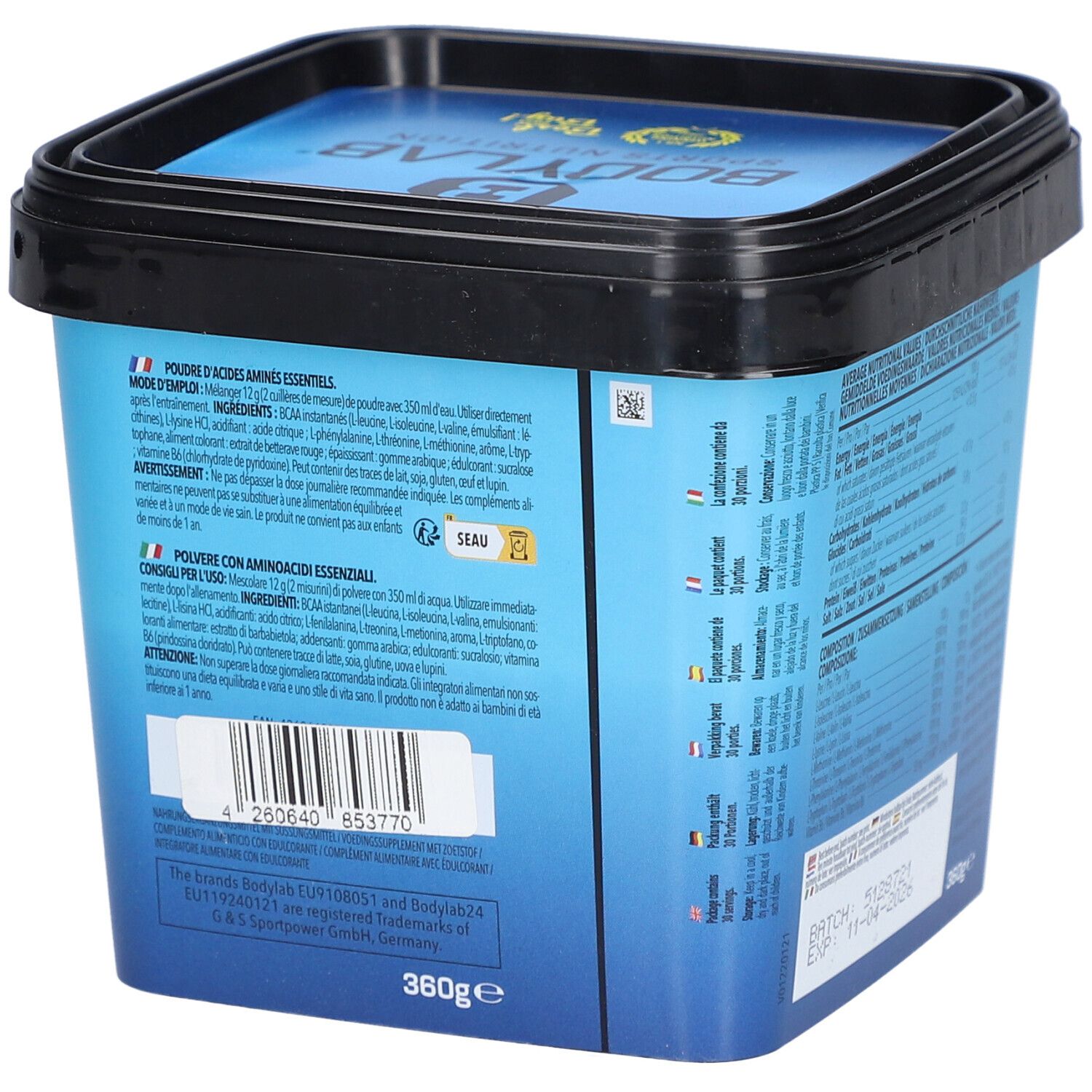 Bodylab24 EAA Essential Amino Acids Kirsche