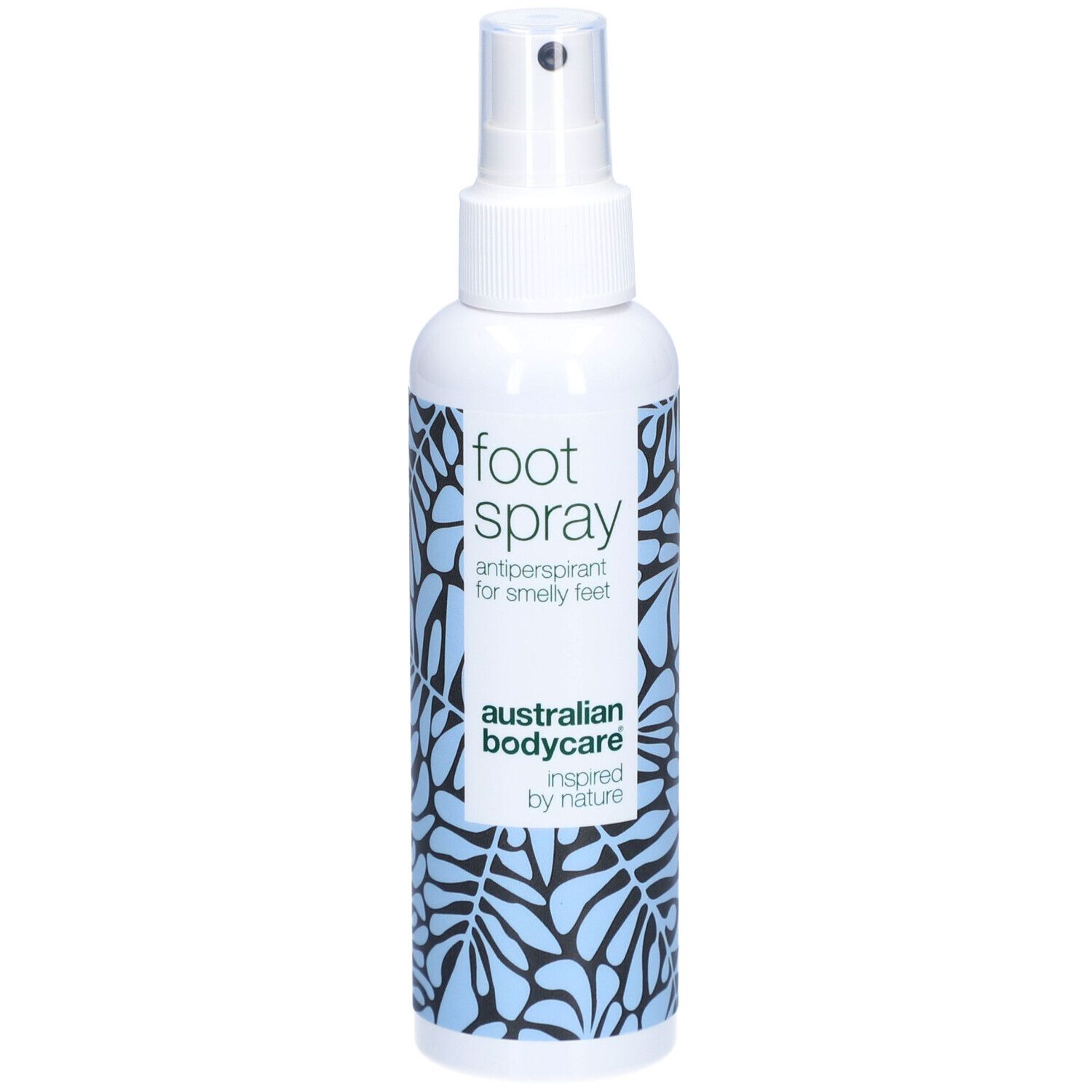 Flasche Fußspray 'Antiperspirant for smelly feet' von Australian Bodycare.
