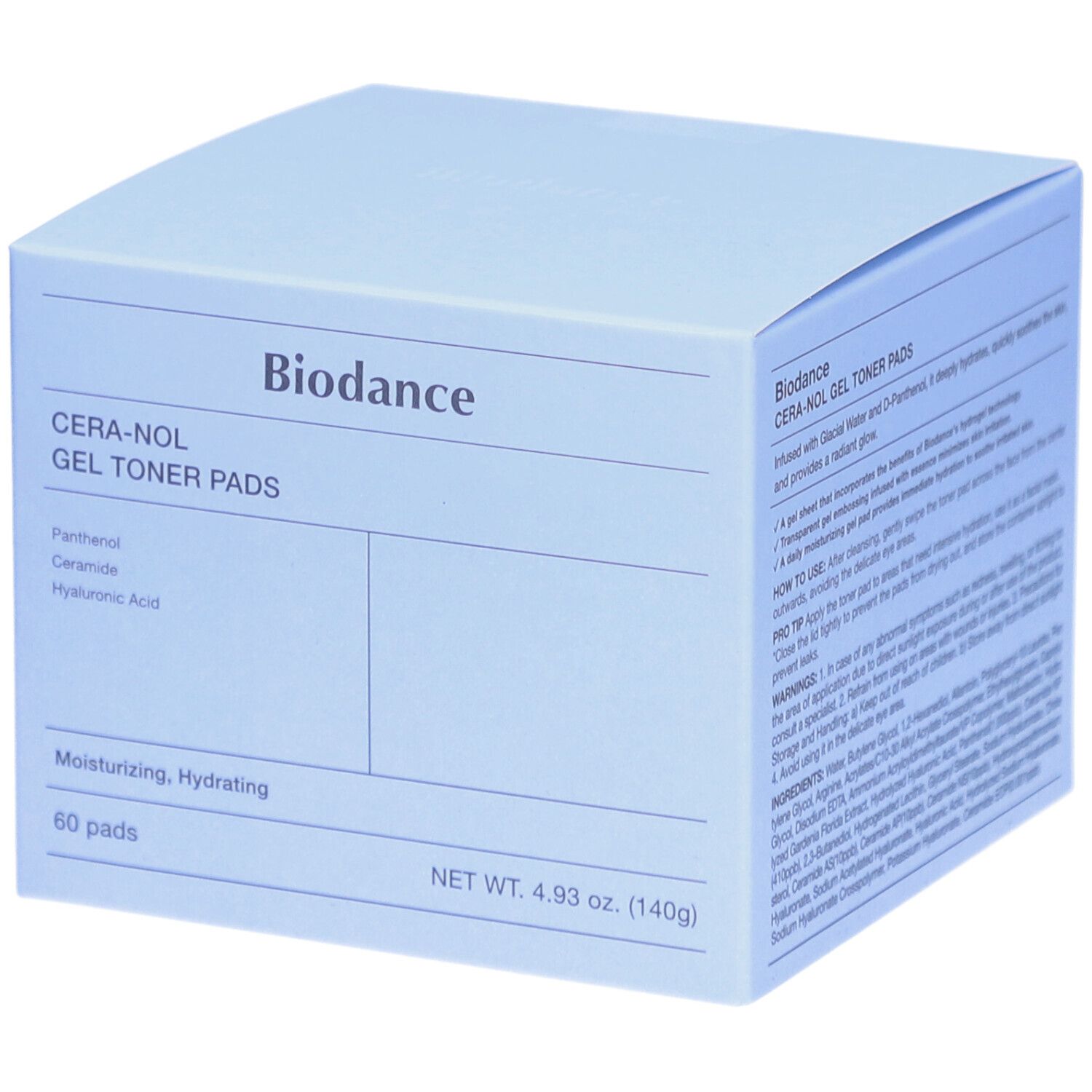 Biodance - Tonique hydratant en format tampon Cera-Nol
