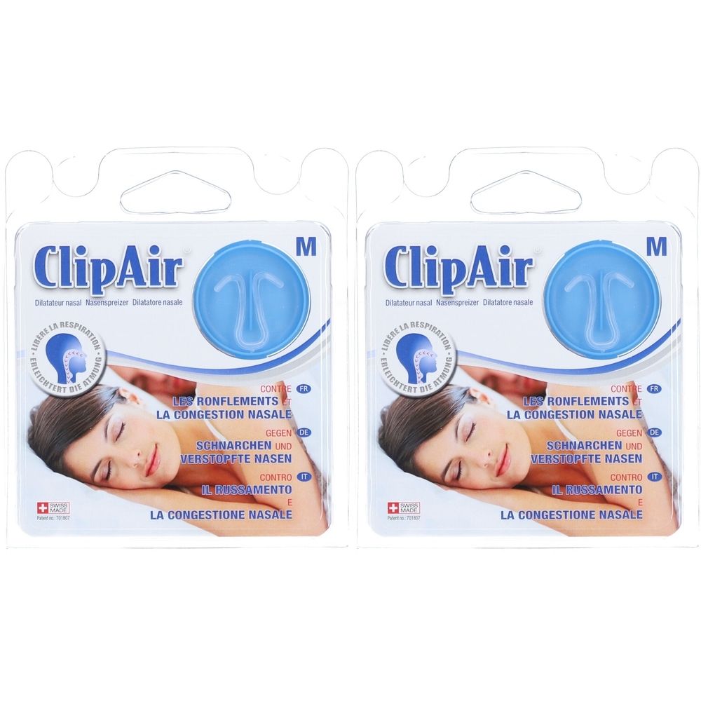 CLIPAIR Nasendilatator M gegen Schnarchen und verstopfte Nase
