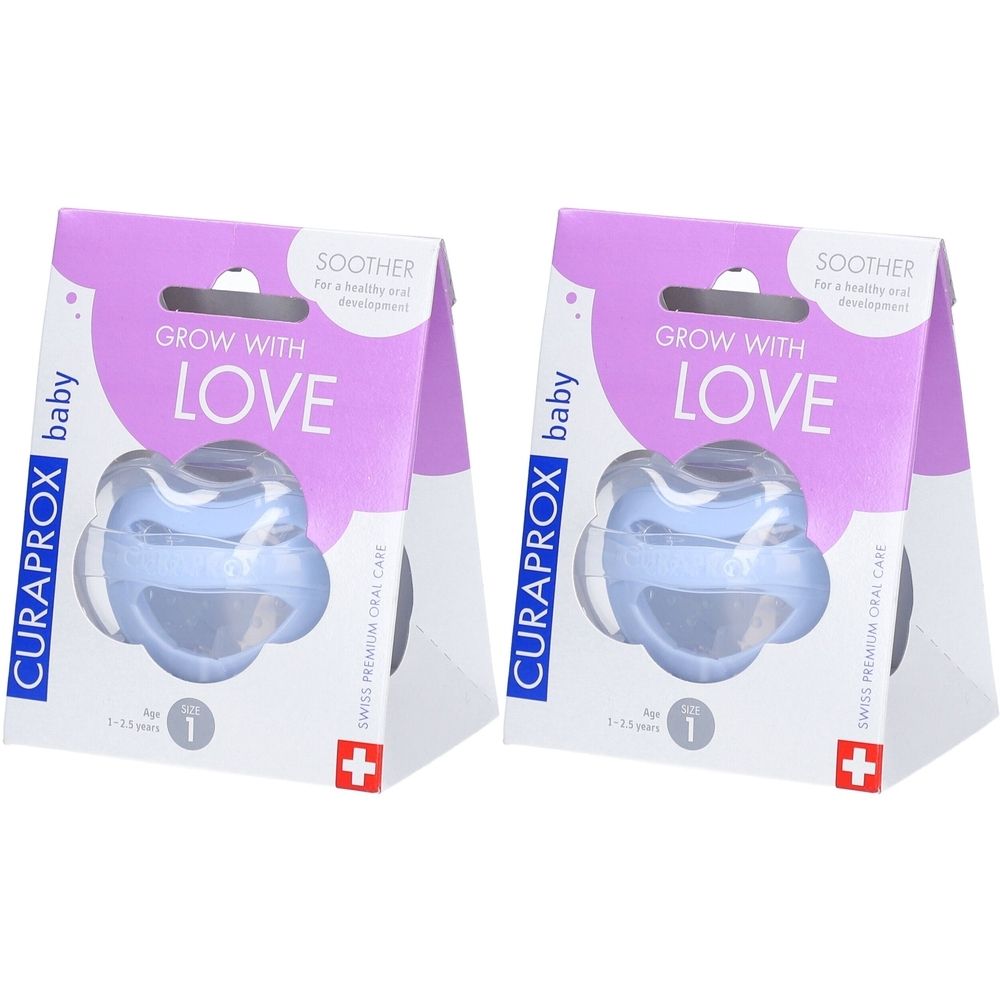 CURAPROX® Baby Korrektur-Schnuller Größe 1, von 1 bis 2,5 Jahren