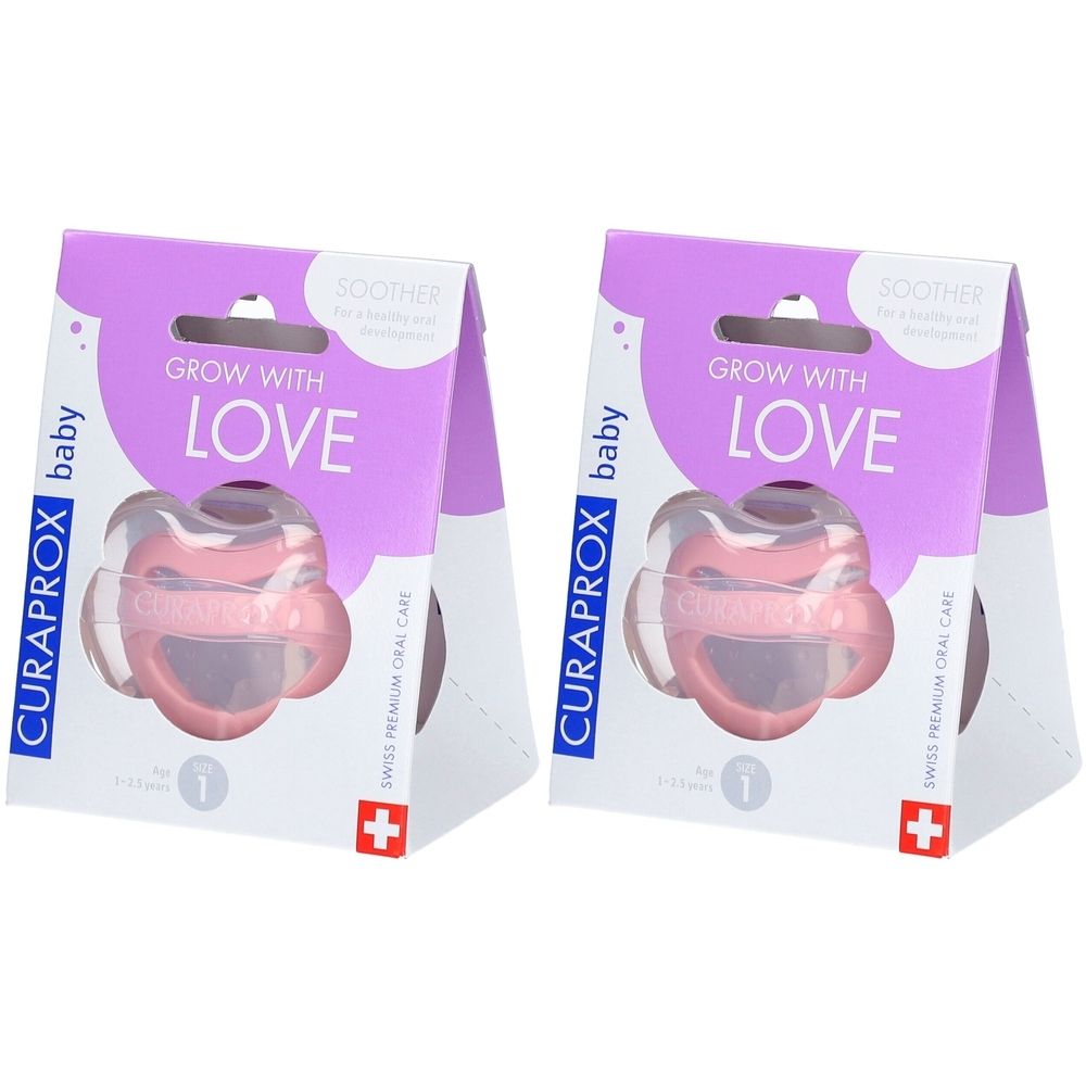CURAPROX® Korrektive Schnuller für Babys Größe 1, 1 bis 2,5 Jahre