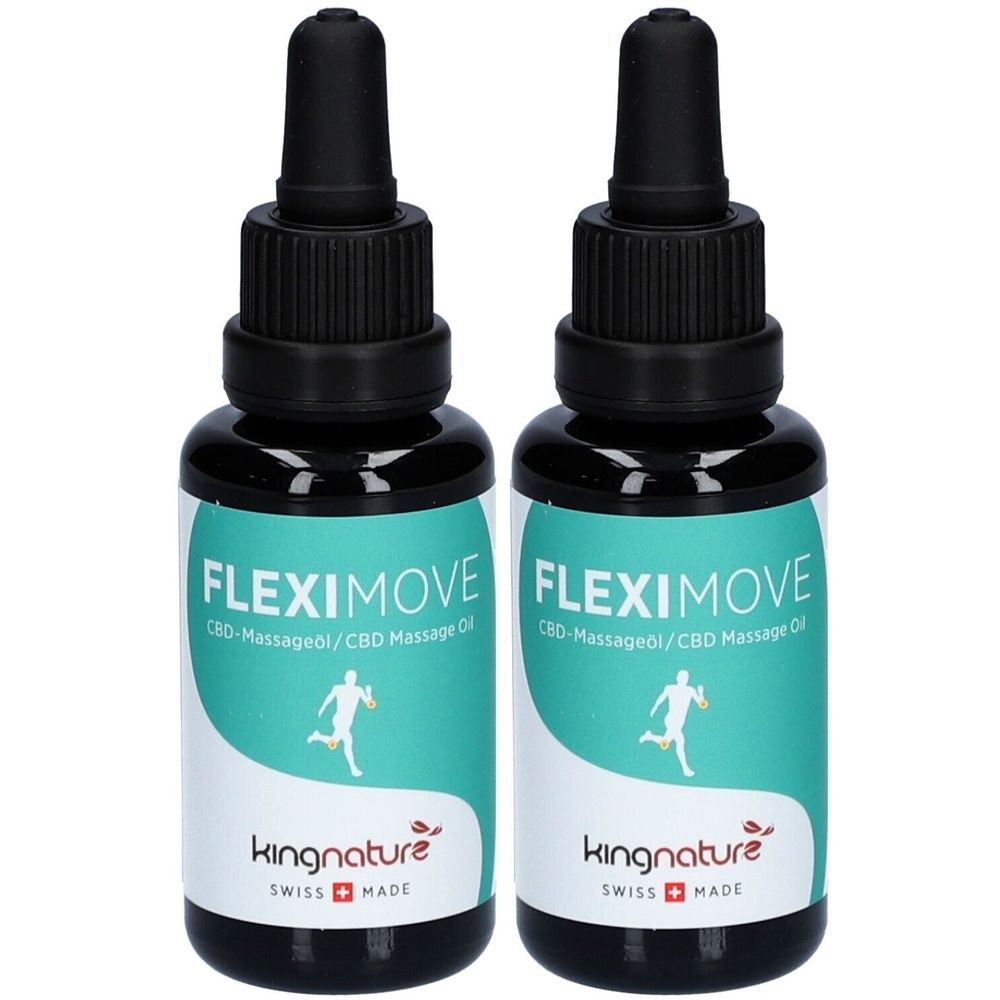 KINGNATURE Fleximove Massageöl mit CBD