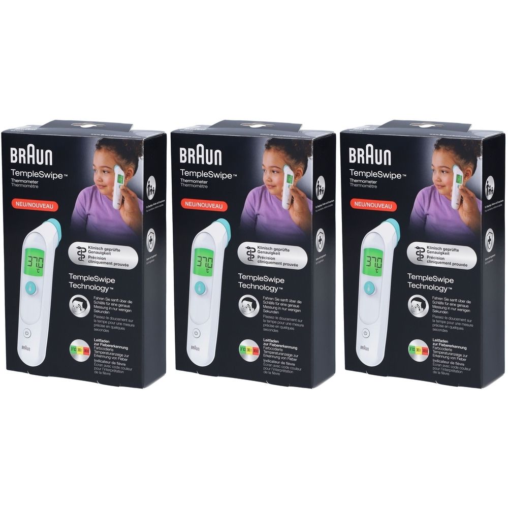 BRAUN Templeswipe Digitales Thermometer BST200