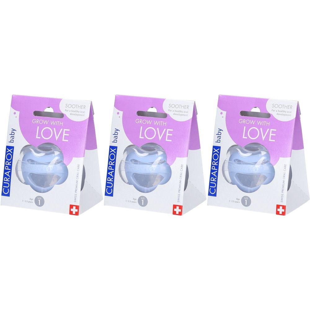 CURAPROX® Baby Korrektur-Schnuller Größe 1, von 1 bis 2,5 Jahren
