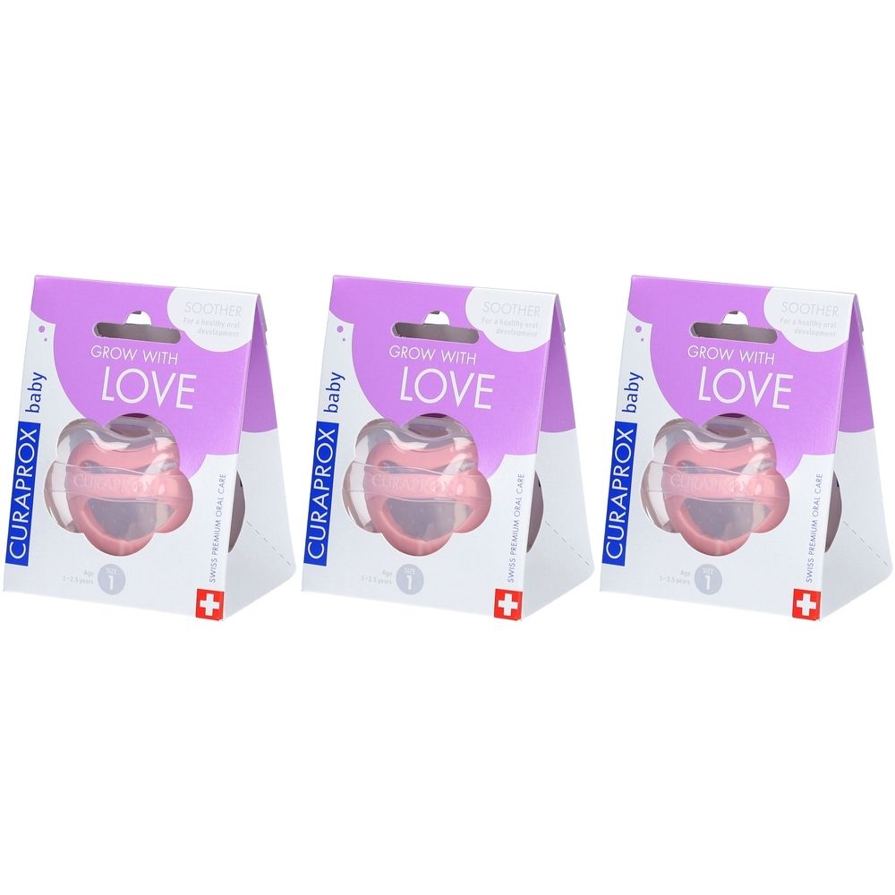 CURAPROX® Korrektive Schnuller für Babys Größe 1, 1 bis 2,5 Jahre