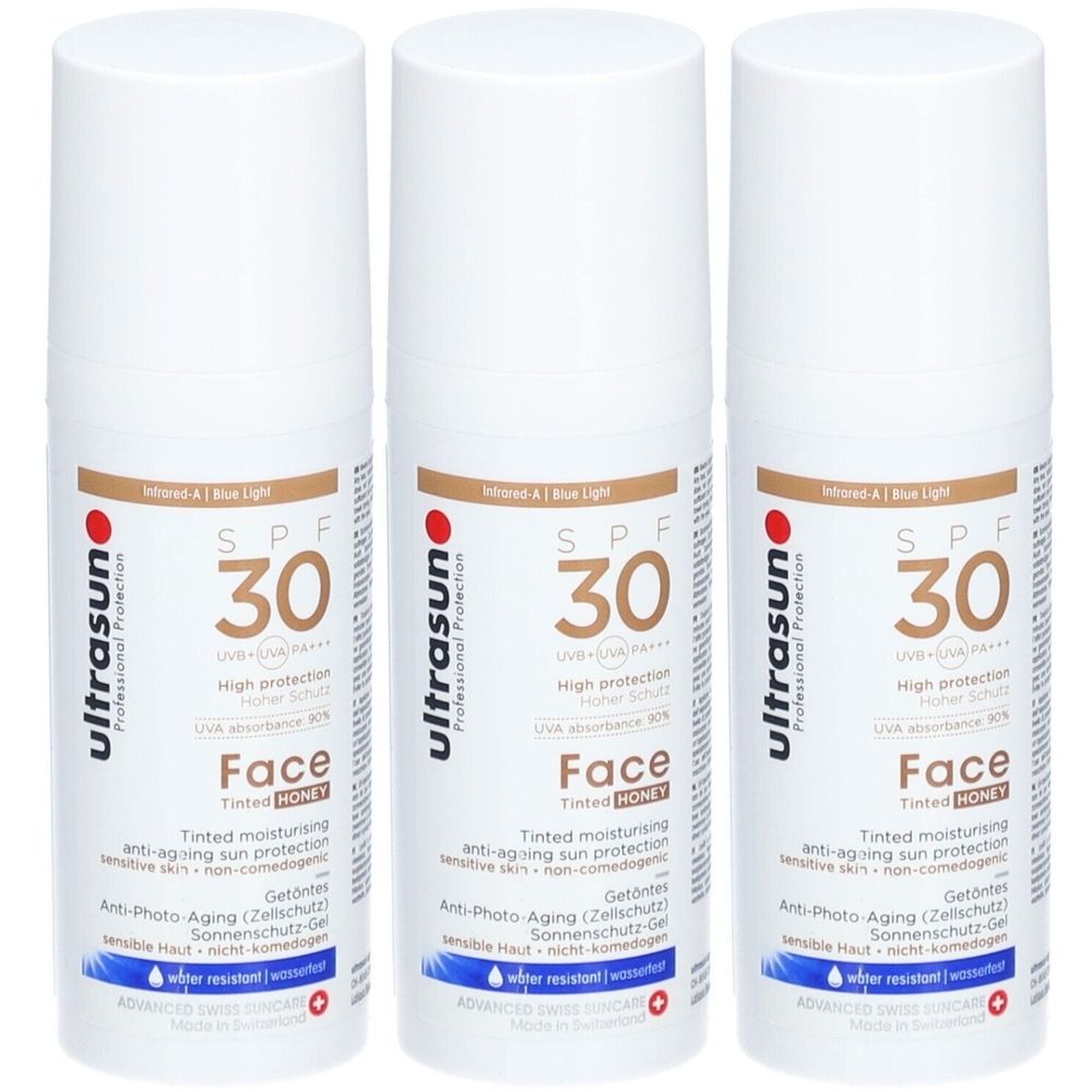 ULTRASUN Honig getönte Anti-Aging-Sonnencreme für das Gesicht SPF 30
