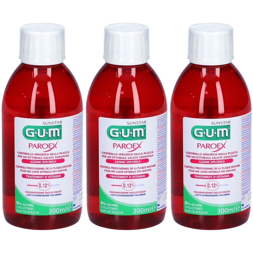 GUM Paroex 0,12% chx Mundspülung gegen Plaque