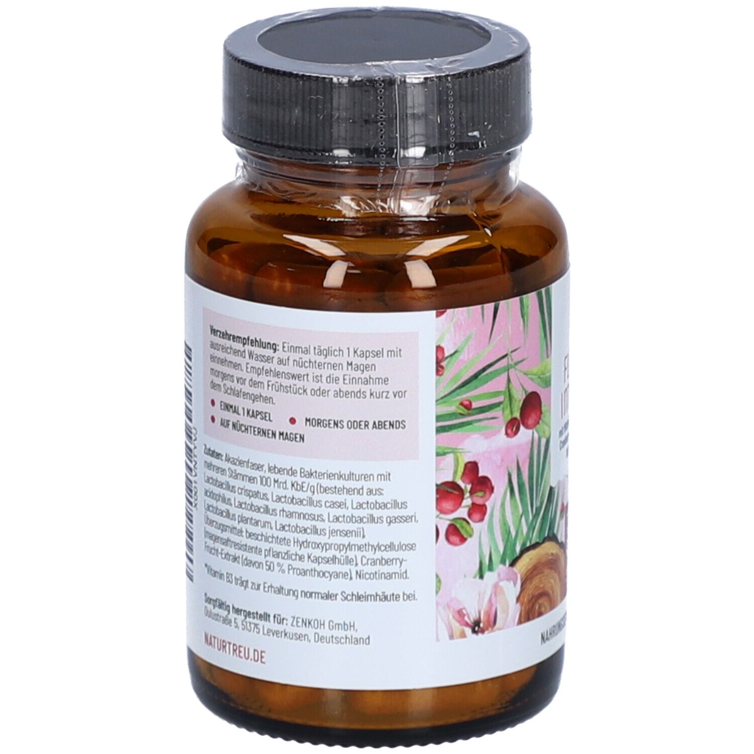 Milchsäurebakterien mit Cranberry & Vitamin B3 - Floraintima - NATURTREU®
