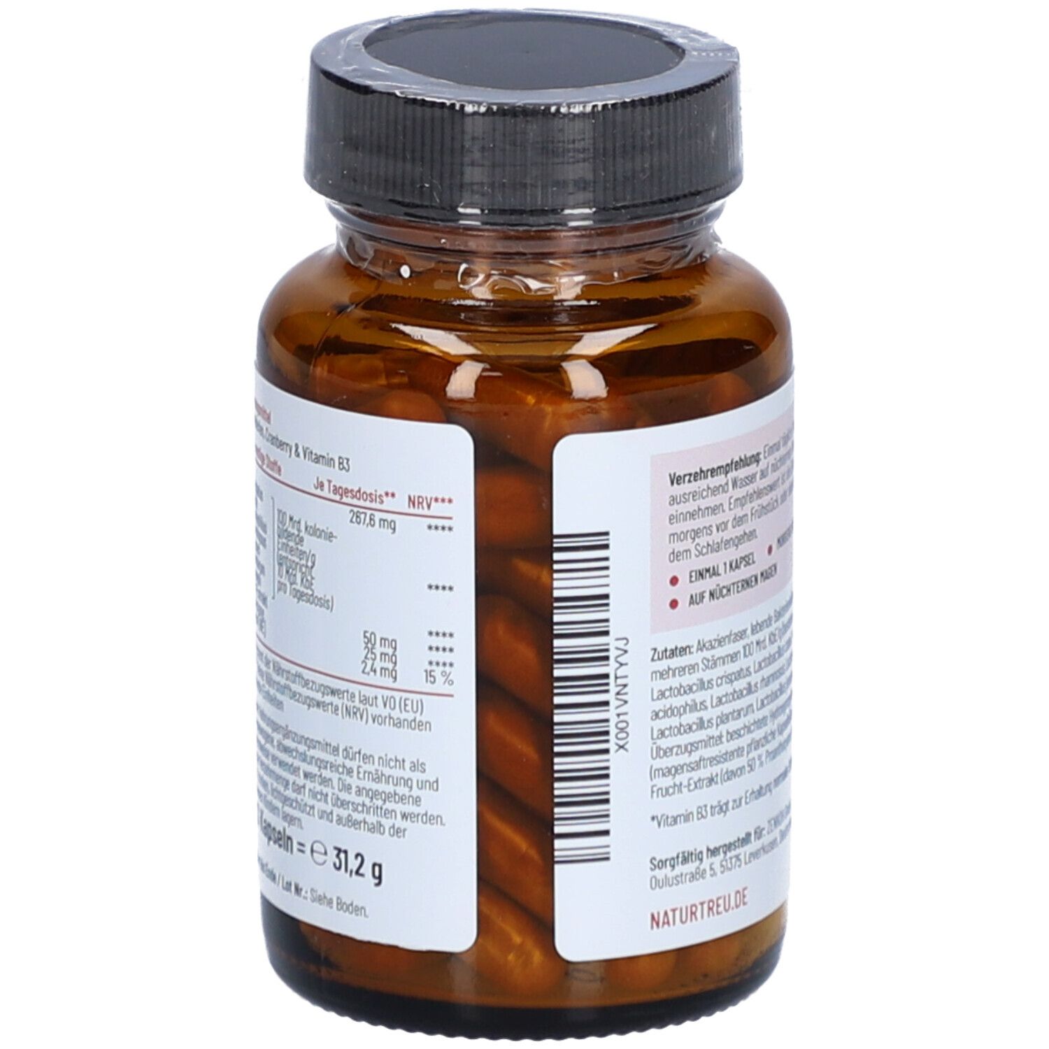 Milchsäurebakterien mit Cranberry & Vitamin B3 - Floraintima - NATURTREU®