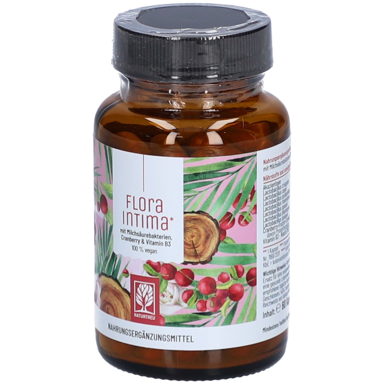 Milchsäurebakterien mit Cranberry & Vitamin B3 - Floraintima - NATURTREU®